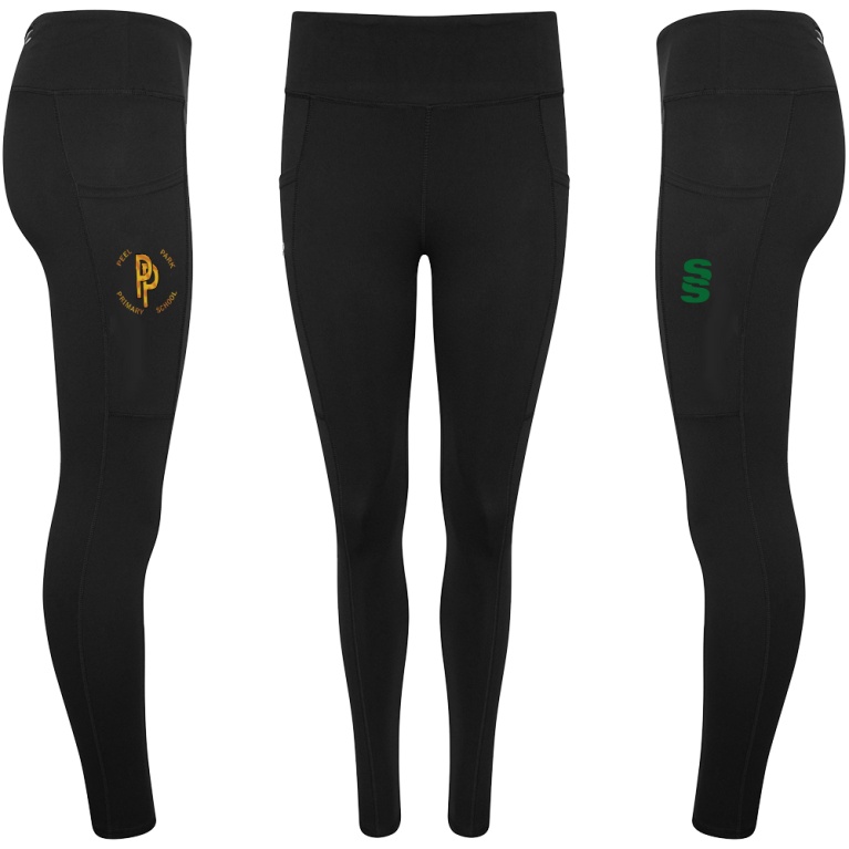 Peel Park Staff - Performance Full Length Leggings : Black