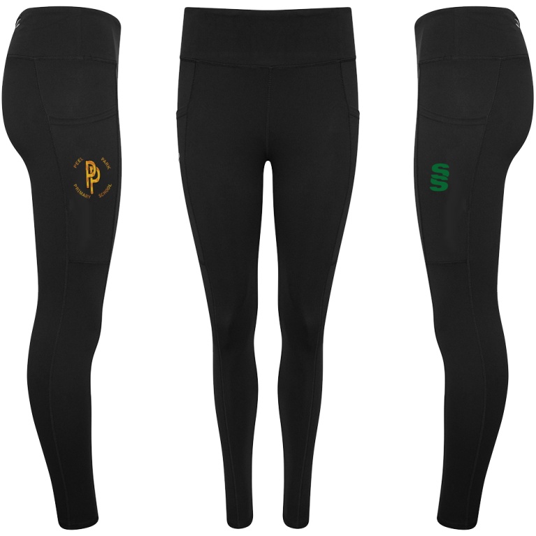 Peel Park Staff - Performance Full Length Leggings : Black